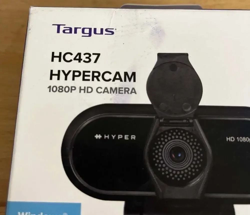 Targus HyperCam 1080p HD Webcam HC437 AVC041 with Privacy Cover‎